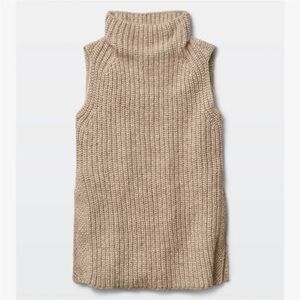 Wilfred chunky knit oatmeal sweater vest durandal S 36” ptp